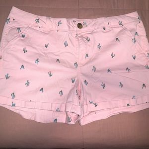 Light Pink Cactus Shorts
